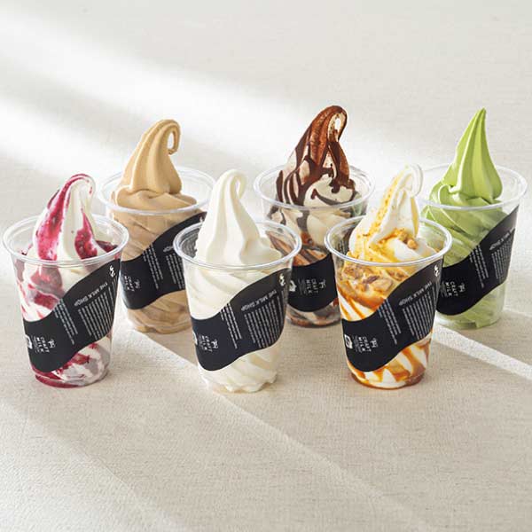 棚橋牧場THE MILK SHOP ソフトサーブ人気6種セット【夏の贈りもの・お中元】　商品画像1