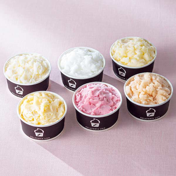 ジェラテリアUNO シャーベット 6個セット愛媛産柑橘詰合せ【夏の贈りもの・お中元】　商品画像1