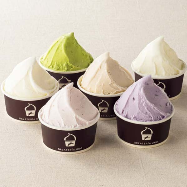 ジェラテリアUNO 愛媛ミルクの冬物語 6つの味わい【冬の贈りもの・お歳暮】　商品画像1