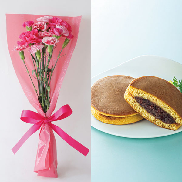 竹中庭園緑化 母の日ルージュブーケ+甘美 どら焼き【母の日】 商品画像1