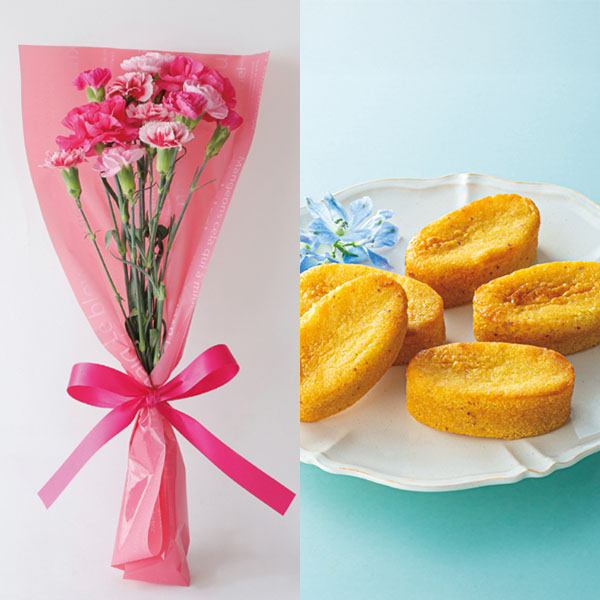 竹中庭園緑化 母の日ルージュブーケ+ひととえ こがね芋【母の日】 商品画像1