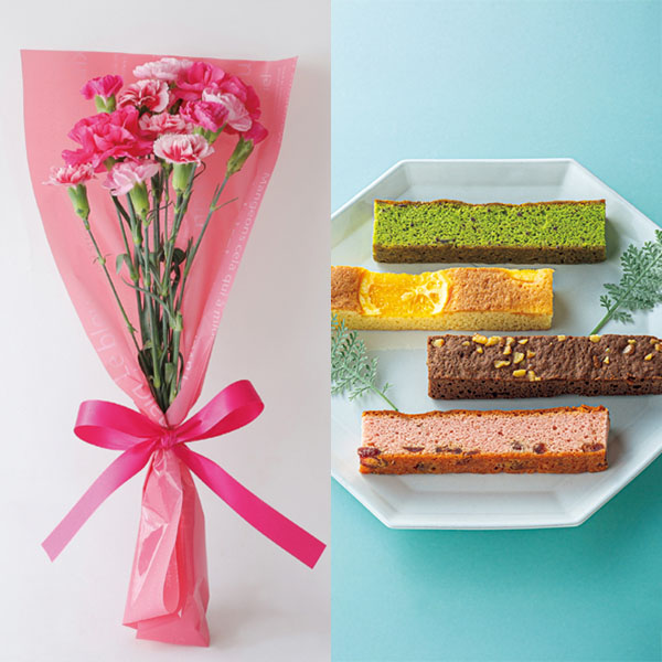 竹中庭園緑化 母の日ルージュブーケ+ひととえ キュートセレクション【母の日】 商品画像1