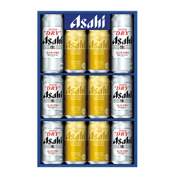 アサヒビール アサヒスーパードライ・アサヒゴールドダブルセット【夏の贈りもの・お中元】[SGW-3]　商品画像1