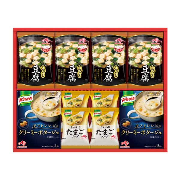 味の素ブランドギフト 「具たっぷり味噌汁」＆「クノール」スープギフト【冬の贈りもの・お歳暮】[FDM-30D] 惣菜【イオン特選お歳暮】