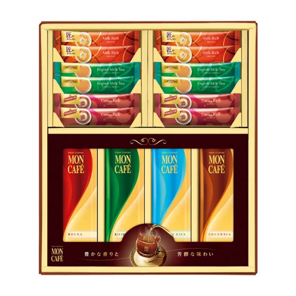 モンカフェ モンカフェ ドリップコーヒー＆スティック バラエティギフト【冬の贈りもの・お歳暮】[MAS-30S] 飲料・酒【イオン特選お歳暮】