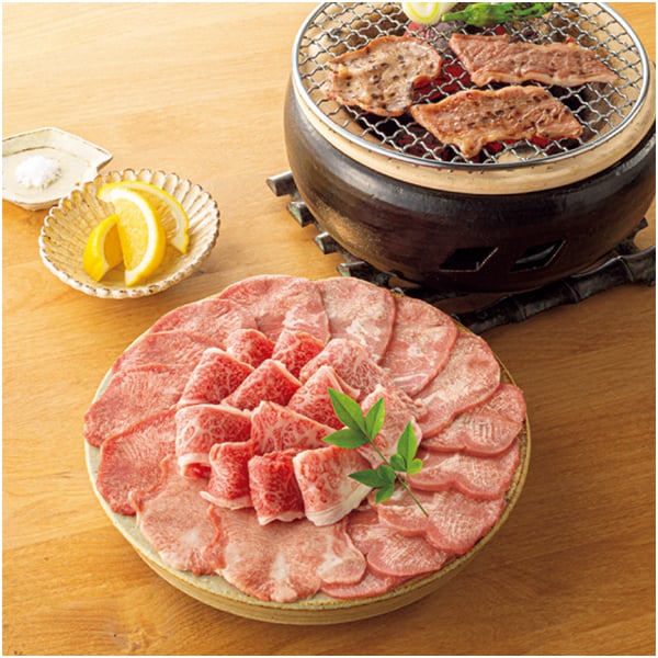 国産黒毛和牛ばらカルビ焼肉と牛たんセット【母の日】　商品画像1