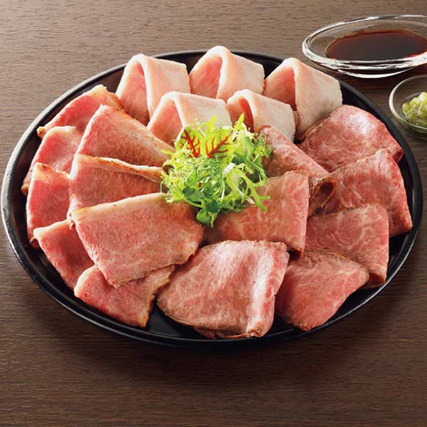 国産黒毛和牛ローストビーフ・霧島黒豚ローストポーク食べくらべセット【夏の贈りもの・お中元】　商品画像1