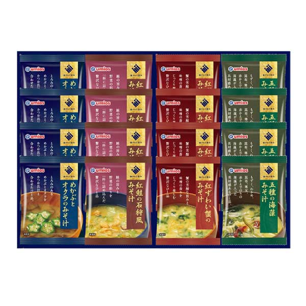 Umios 海鮮フリーズドライみそ汁詰合せ【夏の贈りもの・お中元】[UFD-3]　商品画像1