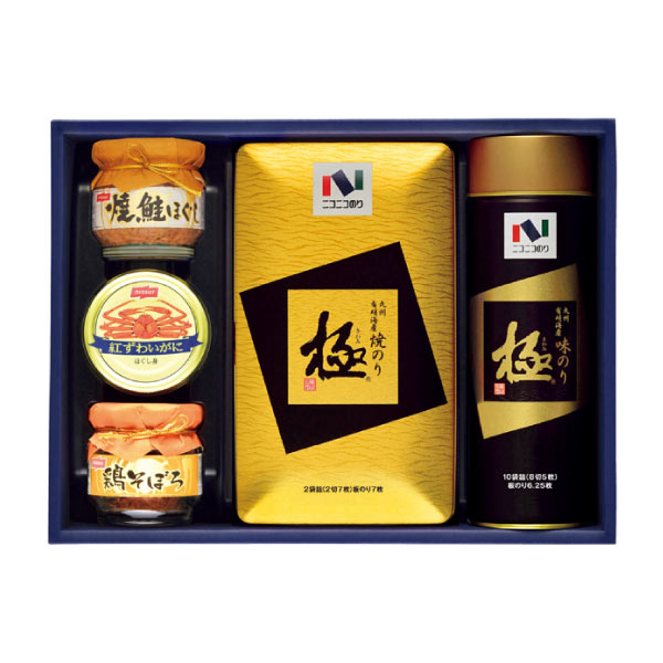 ニコニコのり 海苔・缶瓶詰合せ【夏の贈りもの・お中元】[MB-40R]　商品画像1