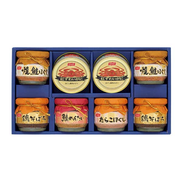 ニッスイ 紅ずわいがに缶詰・瓶詰詰合せ【夏の贈りもの・お中元】[BK-50D]　商品画像1