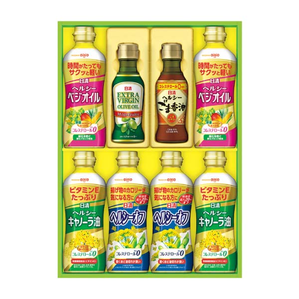 日清オイリオ オリーブオイル＆バラエティオイルギフト【冬の贈りもの・お歳暮】[OV-40A] 調味料・佃煮・練り物【イオン特選お歳暮】