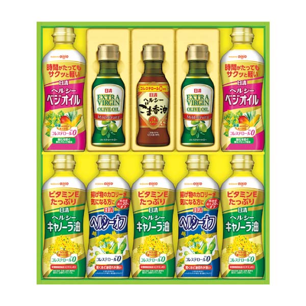 日清オイリオ オリーブオイル＆バラエティオイルギフト【冬の贈りもの・お歳暮】[OV-50A] 調味料・佃煮・練り物【イオン特選お歳暮】