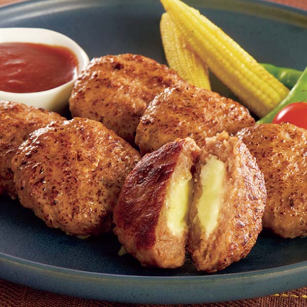 3種のチーズ入りハンバーグ50個セット【冬の贈りもの・お歳暮】　商品画像1