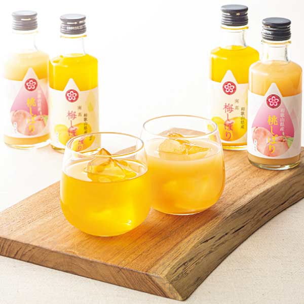 ふみこ農園 白桃＆梅ドリンク10本セット【夏の贈りもの・お中元】[DP-10]　商品画像1