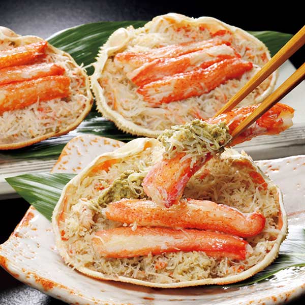 マルカイチ水産 北海道産おおずわいがに甲羅盛 3個【夏の贈りもの・お中元】[3411]　商品画像1