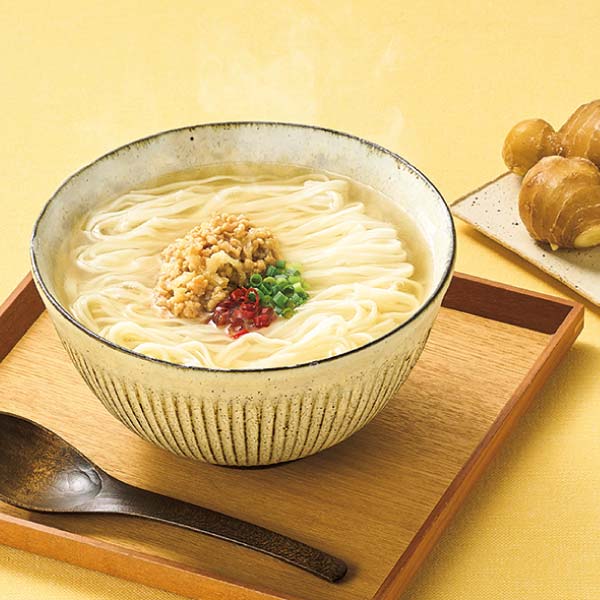 イケガヤ お湯をかけるだけ 生姜香る鶏塩だし稲庭うどん【冬の贈りもの・お歳暮】[I-4T]　商品画像1