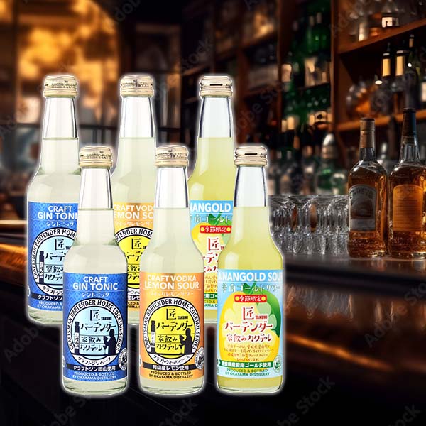 家のみカクテル 匠バーテンダー飲み比べセット 3種6本 各250ml【イオンゴールドカード会員さま限定特別セール5月】　商品画像1