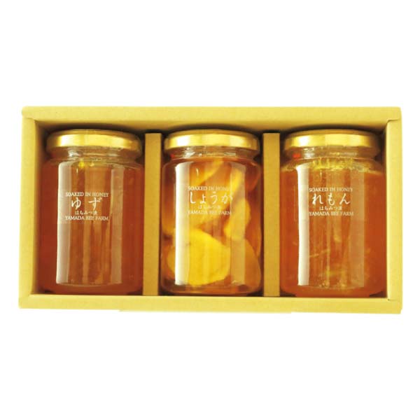 山田養蜂場 果実漬3本セット【冬の贈りもの・お歳暮】[HK-30]　商品画像1