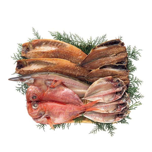 沼津・ヤマカ水産 五代目小松干物と醤油干し詰合せ5種9枚【夏の贈りもの・お中元】　商品画像1