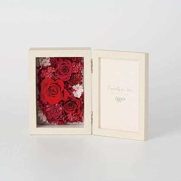 光の楽園 プリザーブドフラワーBOXレッド [F-3603]【母の日】　商品画像1