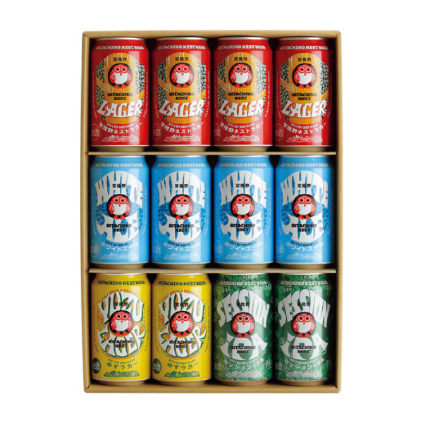 木内酒造 常陸野ネストビール飲み比べ12缶セット【夏の贈りもの・お中元】[CAN-NB56]　商品画像1