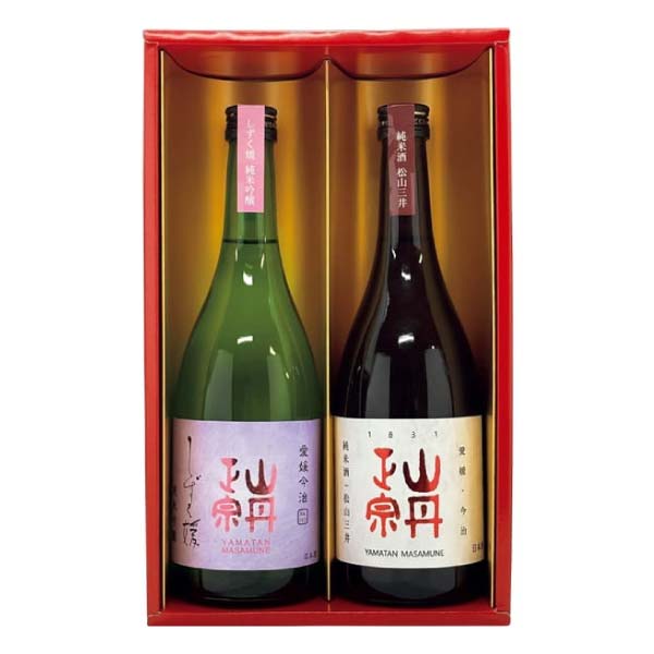 八木酒造部 山丹正宗 しずく媛・純米酒 720ml 2本セット【冬の贈りもの・お歳暮】[YS04]　商品画像1