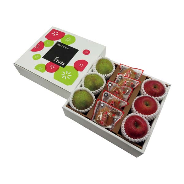 山形県産ラ・フランスとサンふじりんご、福島県産あんぽ柿詰合せ(お届け期間：12/4〜12/31)【冬の贈りもの・お歳暮】　商品画像1