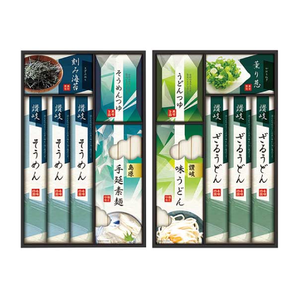 讃岐・島原麺づくしギフト【夏の贈りもの・お中元】[MEN-40R]　商品画像1
