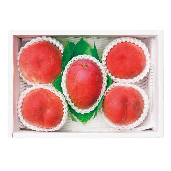 宮崎県産・沖縄県産・山梨県産 アップルマンゴー＆桃(お届け期間：6/22〜7/25)【夏の贈りもの・お中元】　商品画像1