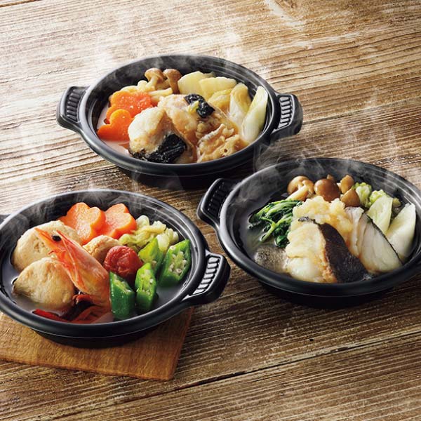 丸七佐藤水産 レンジで簡単個食鍋【冬の贈りもの・お歳暮】[ATE-50]　商品画像1