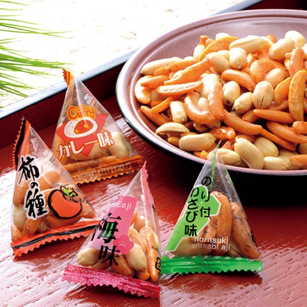 竹新 4種の変り種柿ピーナッツ詰合せ【冬の贈りもの・お歳暮】[KP-650]　商品画像1
