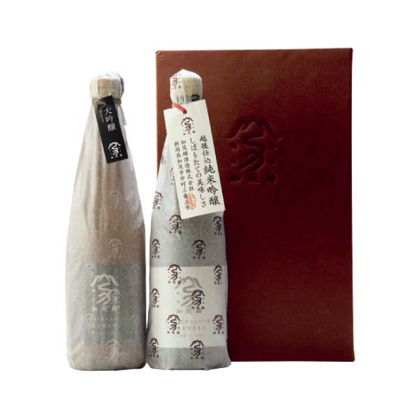 加茂錦酒造 加茂錦 直詰大吟醸・越後仕込み純米吟醸2本セット【冬の贈りもの・お歳暮】　商品画像1