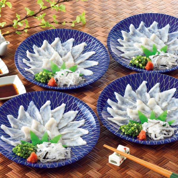ヤマモ水産 真ふぐ刺身昆布風味4食セット【冬の贈りもの・お歳暮】[MS01] 魚介・海産物【イオン特選お歳暮】