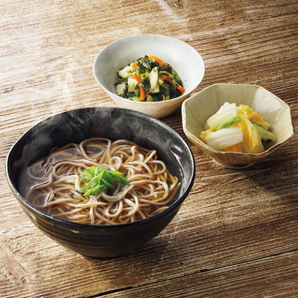 渡辺近七商店 山形の新そばと漬物【冬の贈りもの・お歳暮】[WTS-3]　商品画像1
