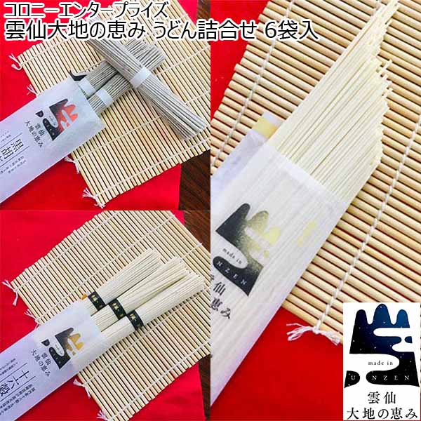 コロニーエンタープライズ 雲仙大地の恵み うどん詰合せ 6袋入【おいしいお取り寄せ】　商品画像1