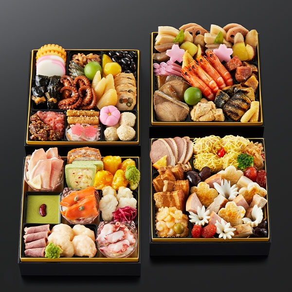 味遊心 祝彩雅宴 和洋四段重【4〜5人前・63品目】【限定20点】【イオンのおせち】【近畿・中四国地区お届け限定】【NN】 商品画像1