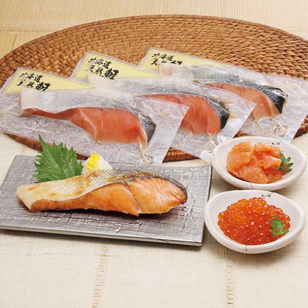 佐藤水産 北海道鮭親子セット【夏の贈りもの・お中元】[RI-005]　商品画像1