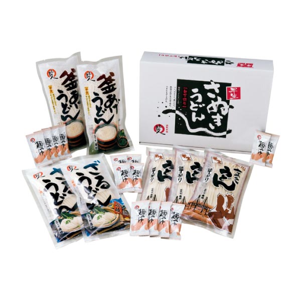 伝統の味 藤麺 包丁切りさぬき半生うどん詰合せ【夏の贈りもの・お中元】[MRW-30S]　商品画像1