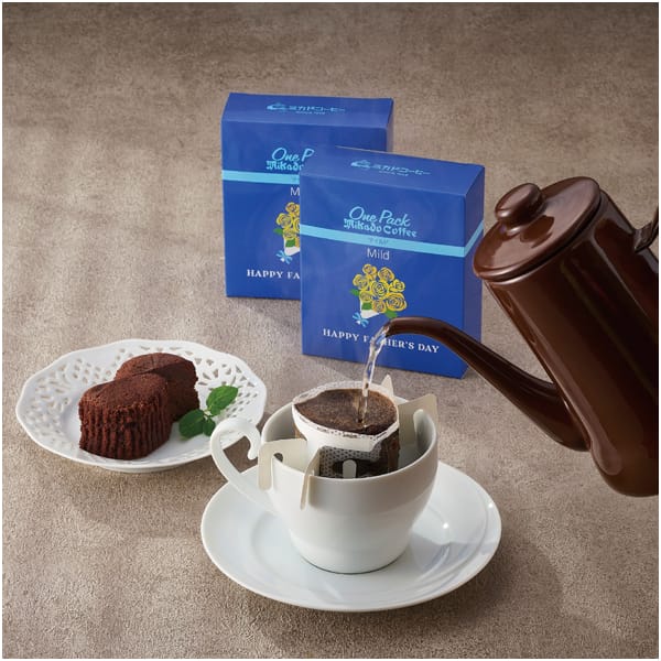 ミカド珈琲 父の日パッケージ ワンパックコーヒー＆トリュフショコラケーキ【父の日】　商品画像1