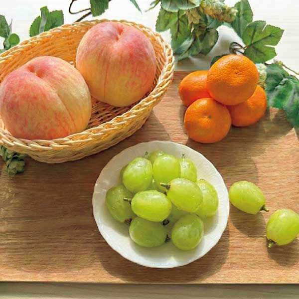 和歌山県産・長野県産・佐賀県産 3種の果物詰合せ(お届け期間：7/21〜8/15)【夏の贈りもの・お中元】　商品画像1