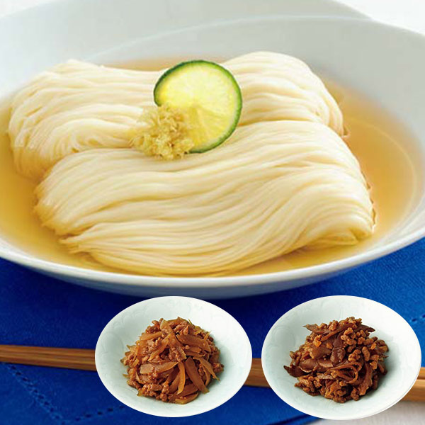 揖保乃糸・浅草今半 手延べ素麺(特級品)・牛肉佃煮詰合せ【夏の贈りもの・お中元】[YATI35]　商品画像1