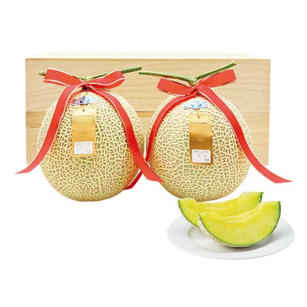 静岡県産 静岡クラウンメロン桐箱入り(お届け期間：5/26〜8/15)【夏の贈りもの・お中元】　商品画像1