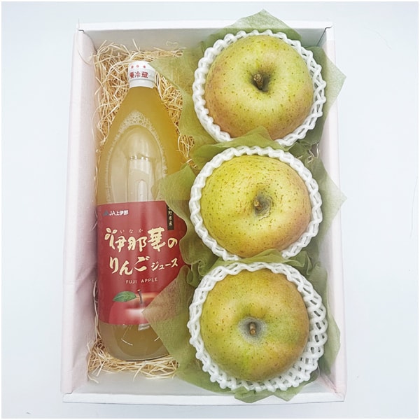 青森県産又は長野県産 王林りんごとりんごジュースの詰合せ【母の日】　商品画像1