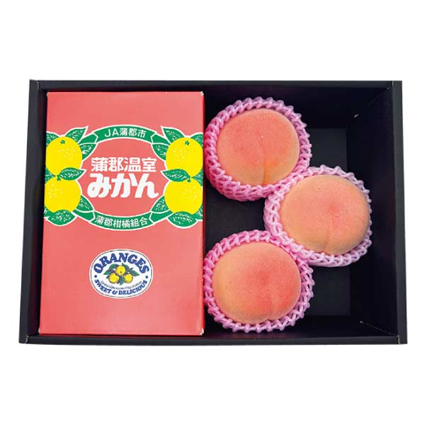 愛知県産・山梨県産 ハウスミカンと桃の詰合せ(お届け期間：6/27〜7/28)【夏の贈りもの・お中元】　商品画像1