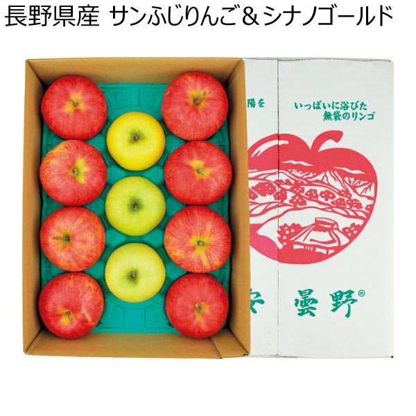 長野県産 サンふじりんご＆シナノゴールド (お届け期間：11/25〜12/31)【冬ギフト・お歳暮】　商品画像1