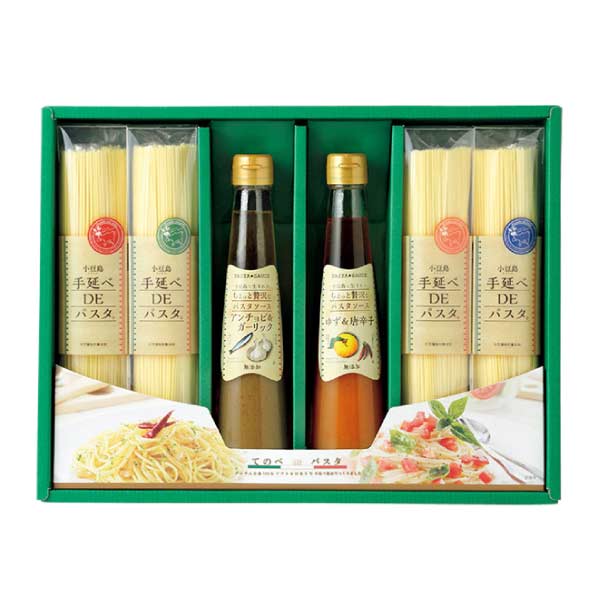 キンダイ製麺 小豆島手延べDEパスタ＆瀬戸内ソース詰合せ【夏の贈りもの・お中元】[TPO-40]　商品画像1