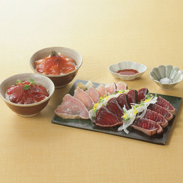 明神水産 鰹と鮪を楽しむ詰合せ〜藁焼きたたきとどんぶり〜【母の日】　商品画像1