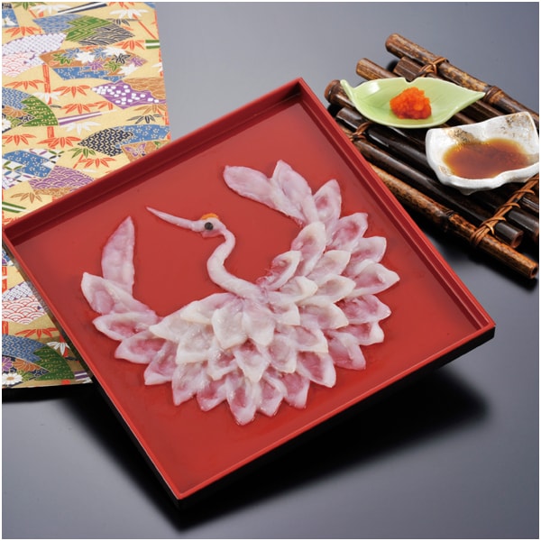 ふく太郎本部 山口県萩産活〆まふぐ刺身 慶祝鶴【母の日】　商品画像1