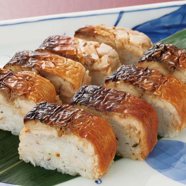 【アウトレット】なだ万 ゆず香る焼き鯖の押寿司×1袋(K0043)【サクワ】　商品画像1