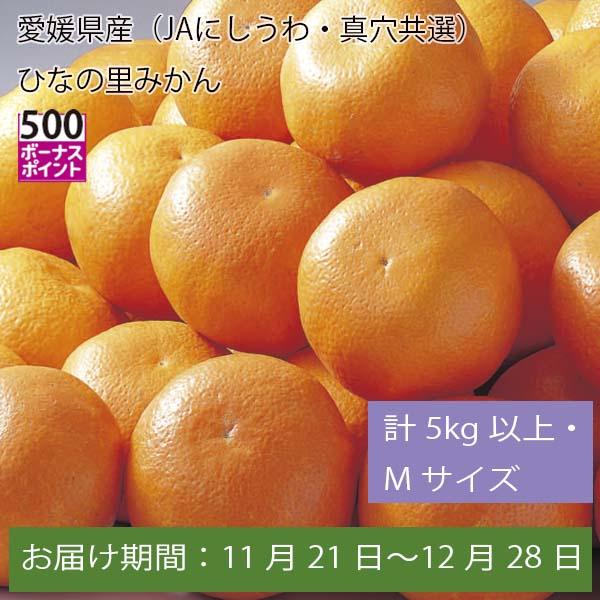 愛媛県産(JAにしうわ・真穴共選)ひなの里みかん 計5kg以上・Mサイズ【お届け期間:11月21日〜12月28日】【ふるさとの味・中四国】　商品画像1